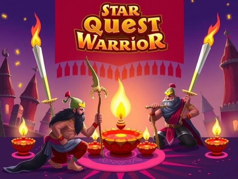 Star Quest Warrior Indian players celebrating Diwali event